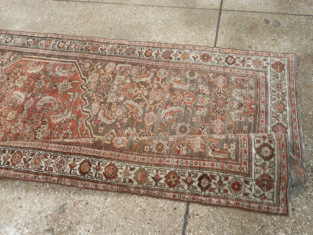 Antique Persian Bidjar Long Runner, No.29609 - Staging