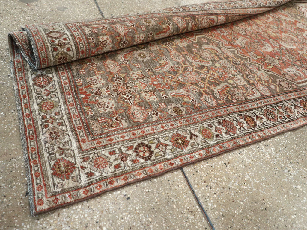 Antique Persian Bidjar Long Runner, No.29609 - Staging