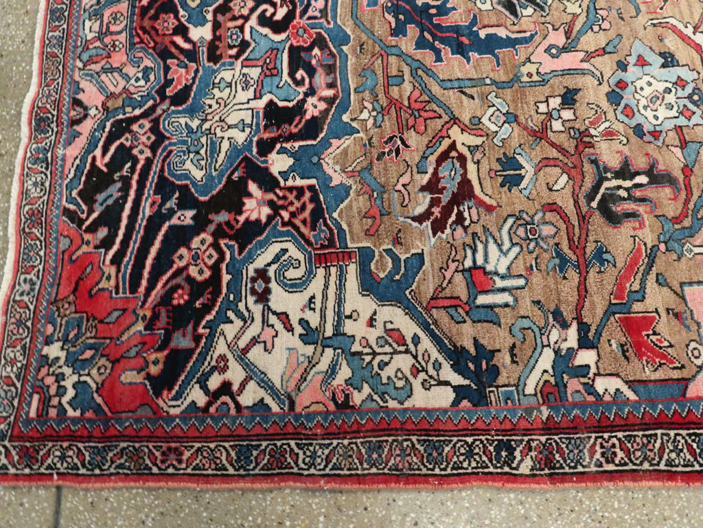 Antique Persian Bidjar Wagireh Sampler Rug, No.29627 - Staging