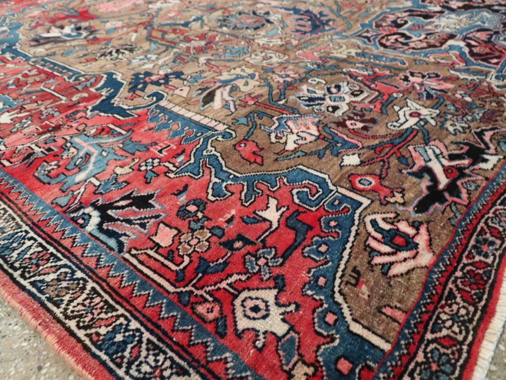 Antique Persian Bidjar Wagireh Sampler Rug, No.29627 - Staging