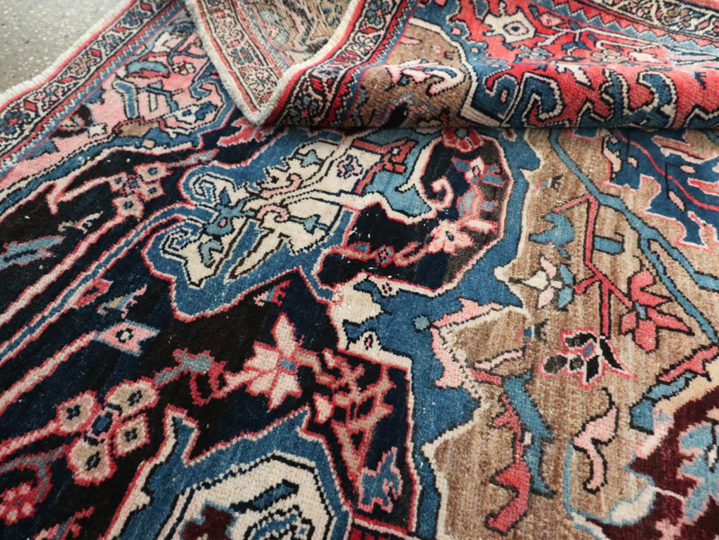 Antique Persian Bidjar Wagireh Sampler Rug, No.29627 - Staging