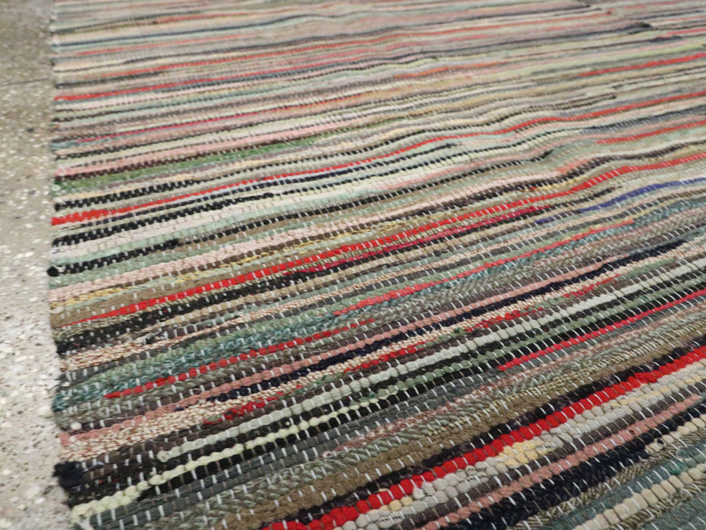 Vintage Rag Rug, No.29628 - Staging