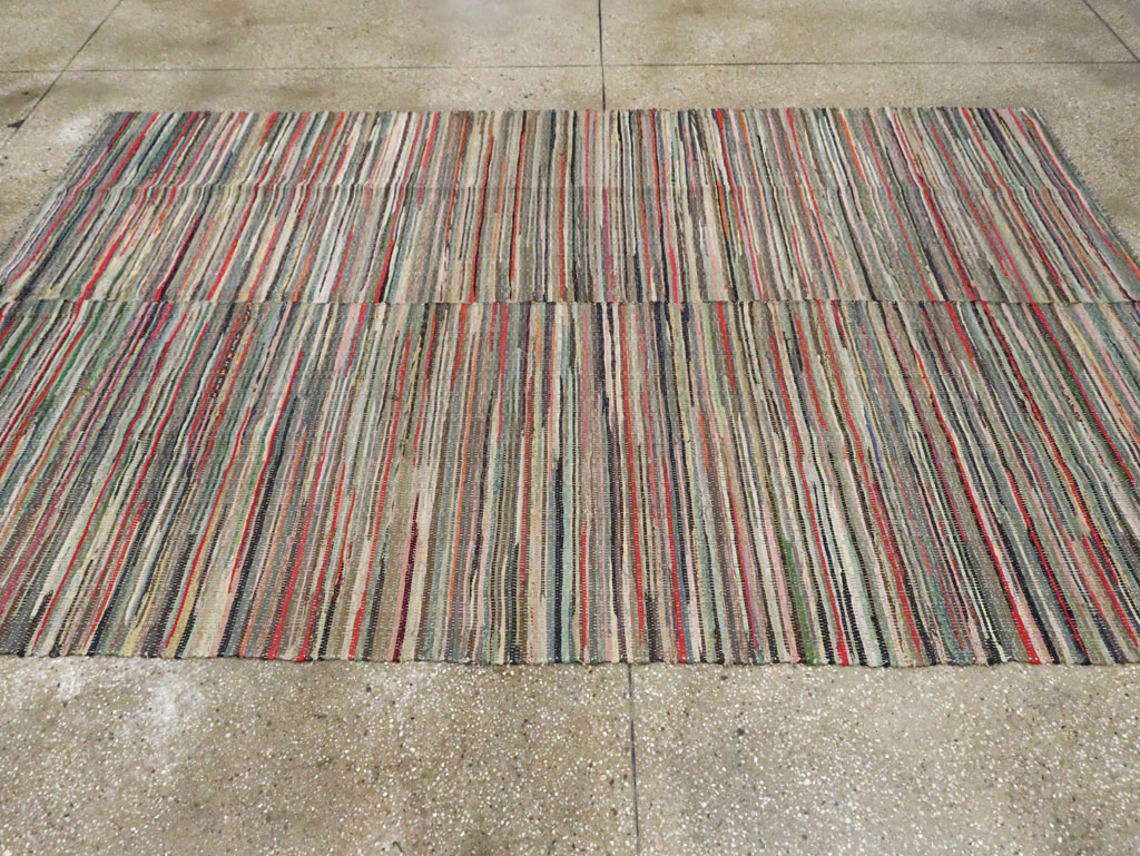 Vintage Rag Rug, No.29628 - Staging