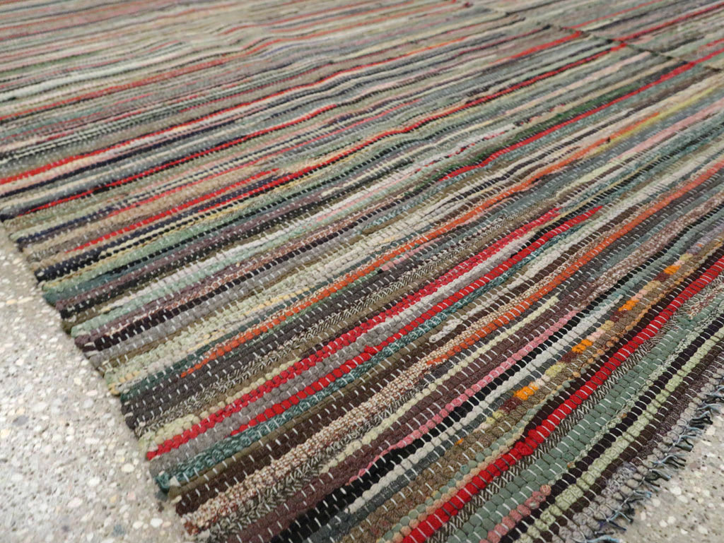 Vintage Rag Rug, No.29628 - Staging