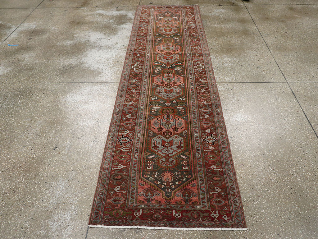 Antique Persian Malayer Runner, No.29629 - Staging