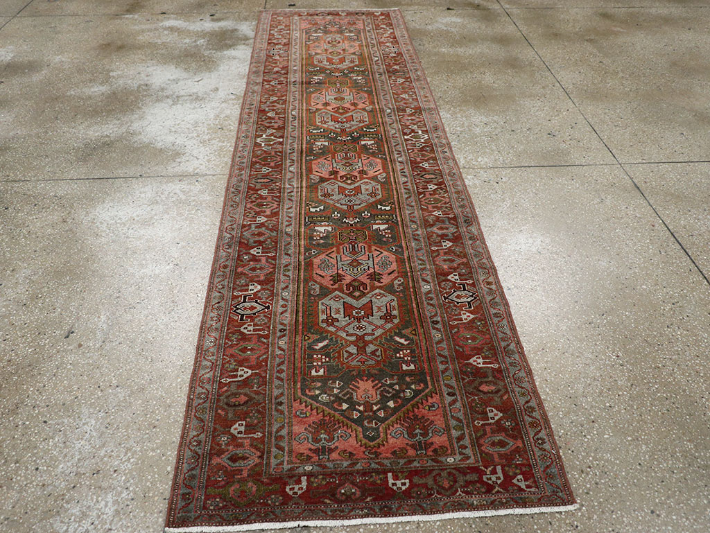 Antique Persian Malayer Runner, No.29629 - Staging