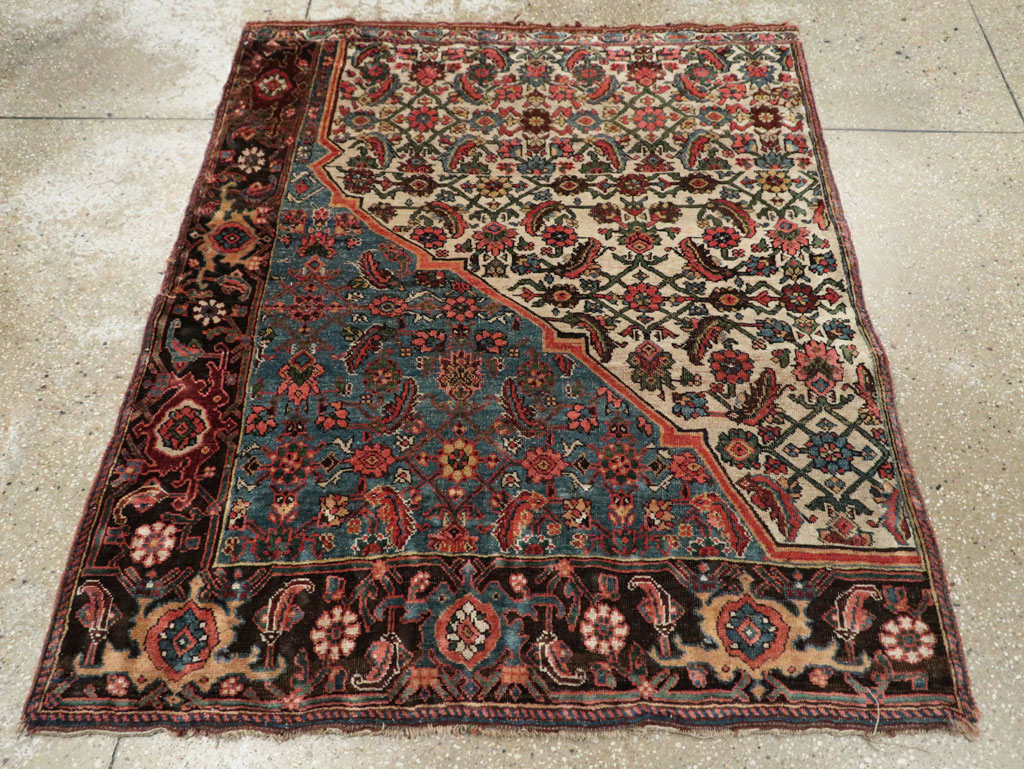 Antique Persian Bidjar Wagireh, No.29635 - Staging