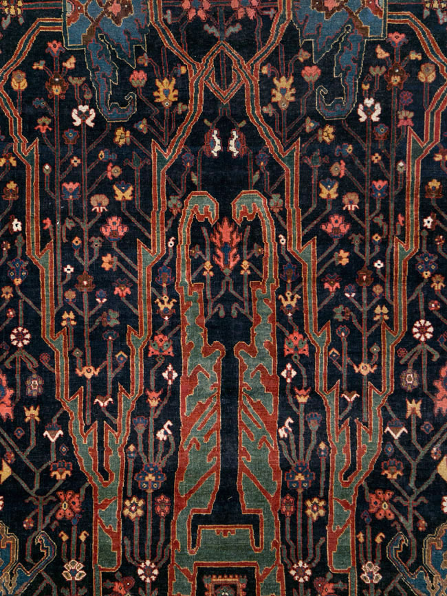 Antique Persian Bidjar Carpet, No.29636 - Staging