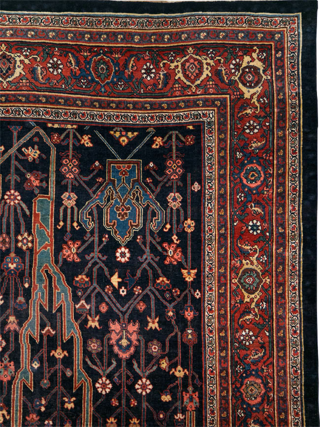Antique Persian Bidjar Carpet, No.29636 - Staging