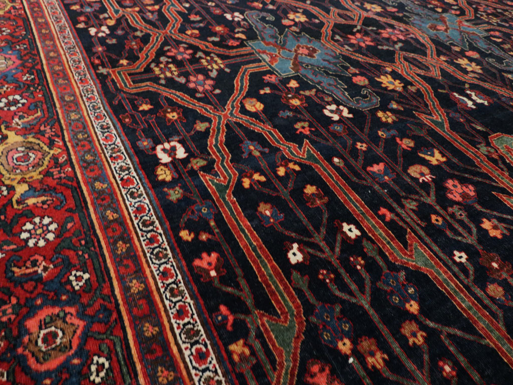 Antique Persian Bidjar Carpet, No.29636 - Staging