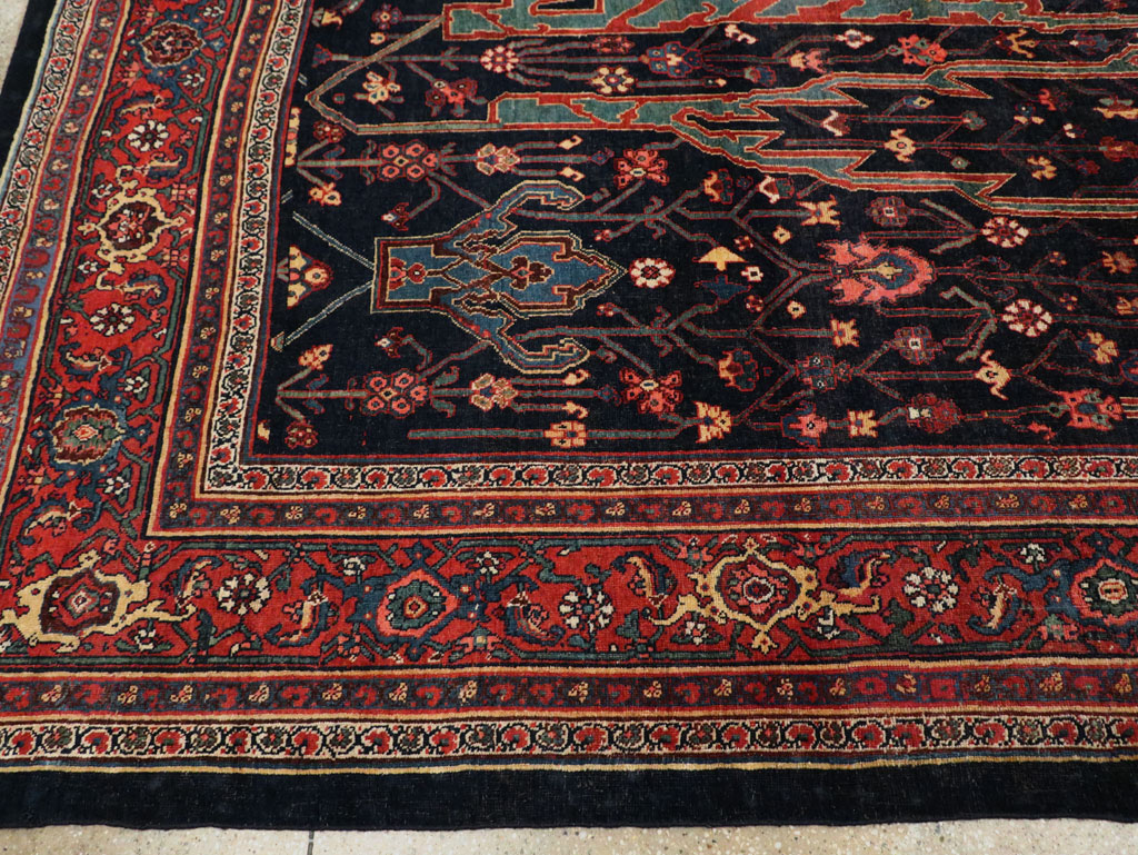 Antique Persian Bidjar Carpet, No.29636 - Staging