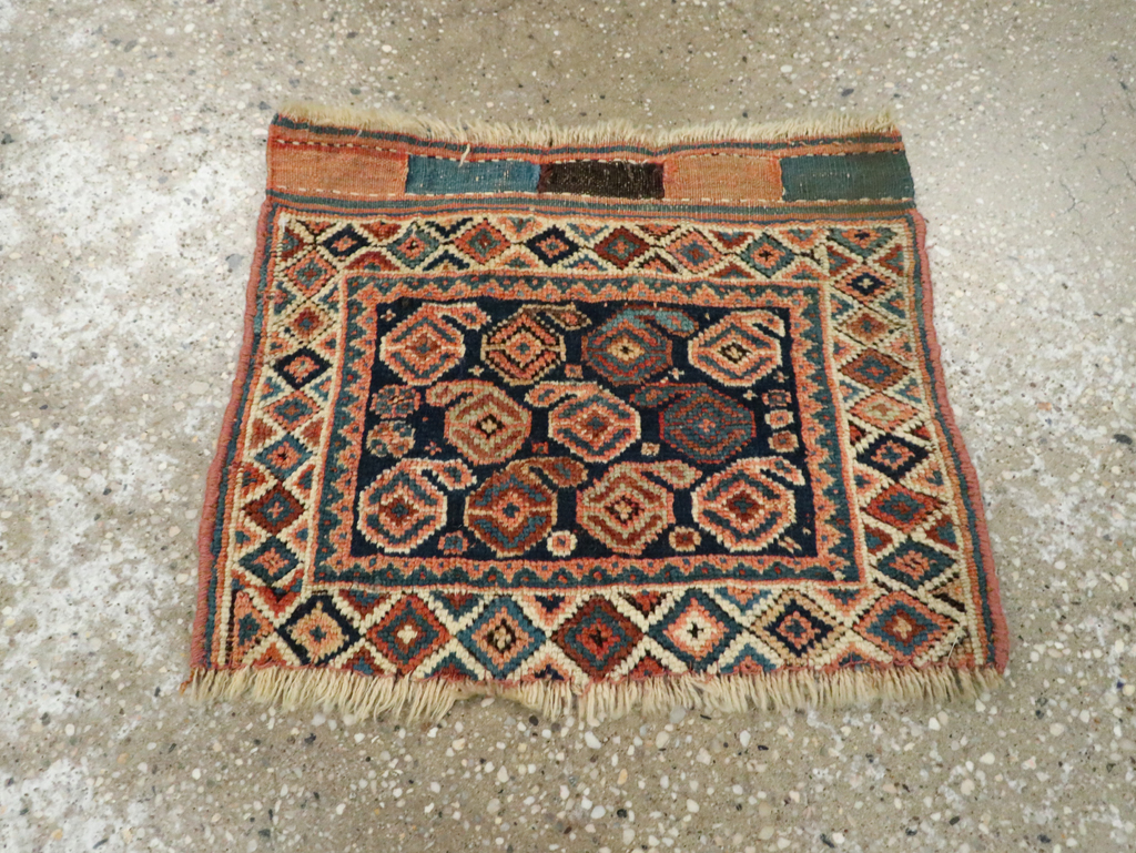 Vintage Persian Afshar Tribal Bag, No.29645 - Staging