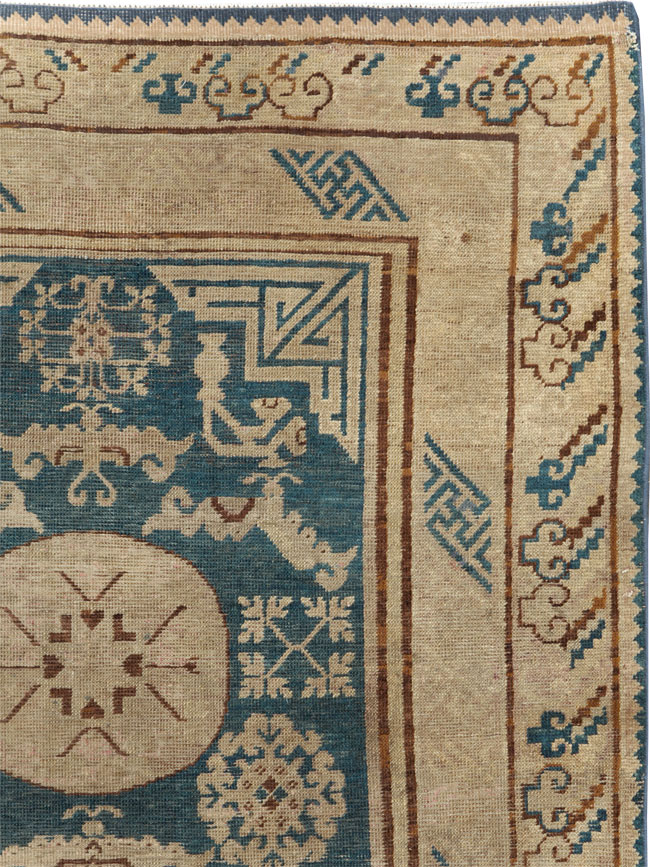 Antique East Turkestan Khotan Gallery Rug, No.29647 - Staging