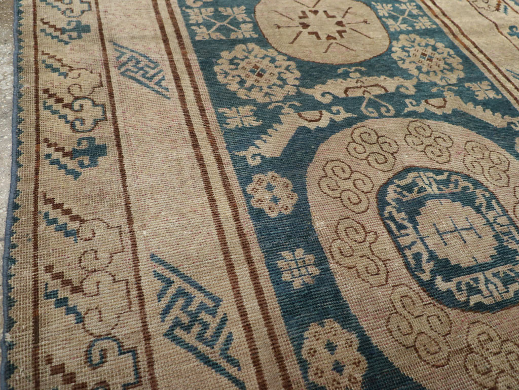 Antique East Turkestan Khotan Gallery Rug, No.29647 - Staging