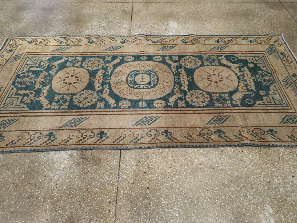 Antique East Turkestan Khotan Gallery Rug, No.29647 - Staging