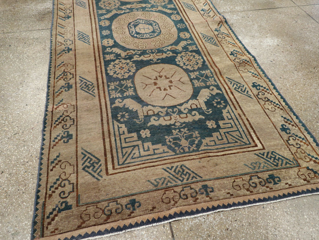 Antique East Turkestan Khotan Gallery Rug, No.29647 - Staging