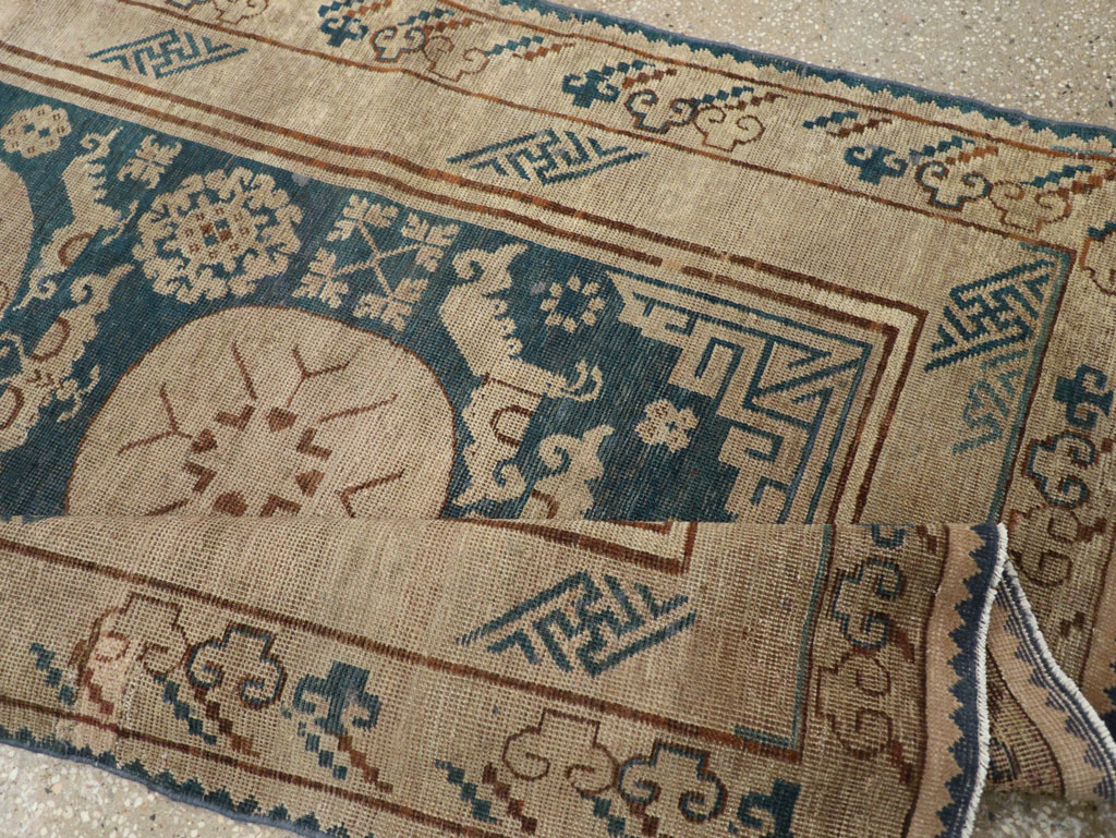 Antique East Turkestan Khotan Gallery Rug, No.29647 - Staging