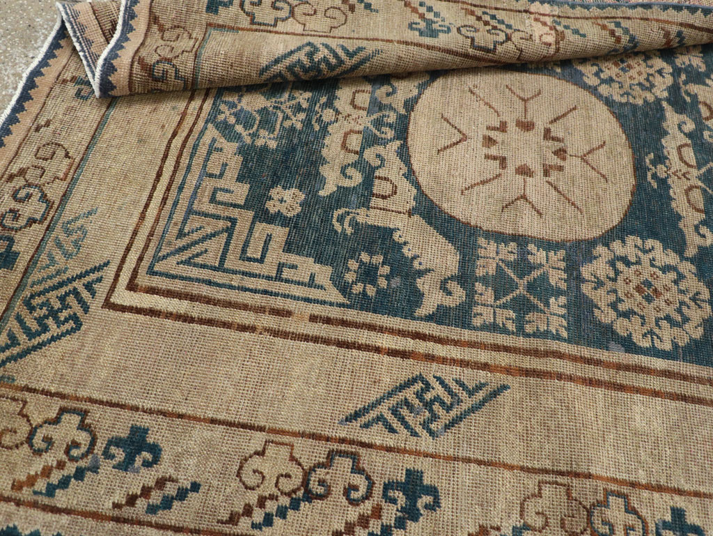 Antique East Turkestan Khotan Gallery Rug, No.29647 - Staging