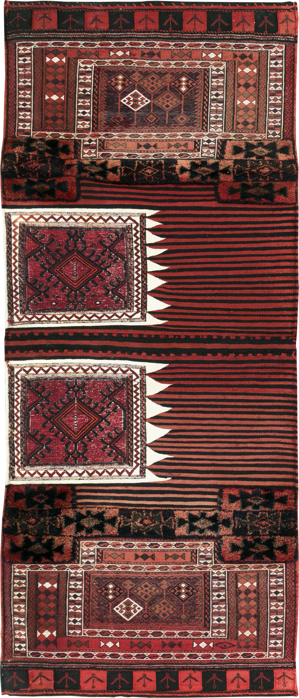 Vintage Persian Flatweave Kilim Rug, No.29648 - Staging