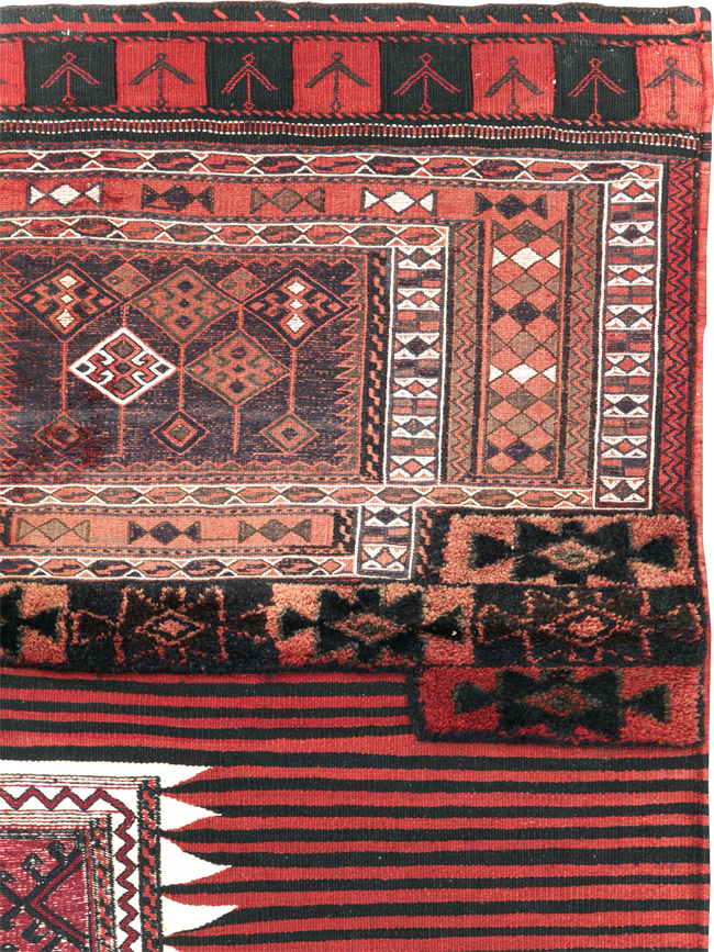 Vintage Persian Flatweave Kilim Rug, No.29648 - Staging
