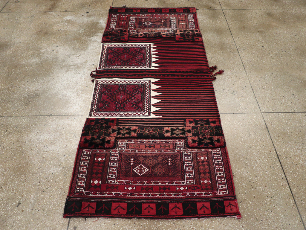 Vintage Persian Flatweave Kilim Rug, No.29648 - Staging