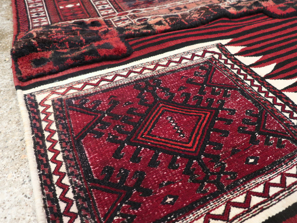 Vintage Persian Flatweave Kilim Rug, No.29648 - Staging