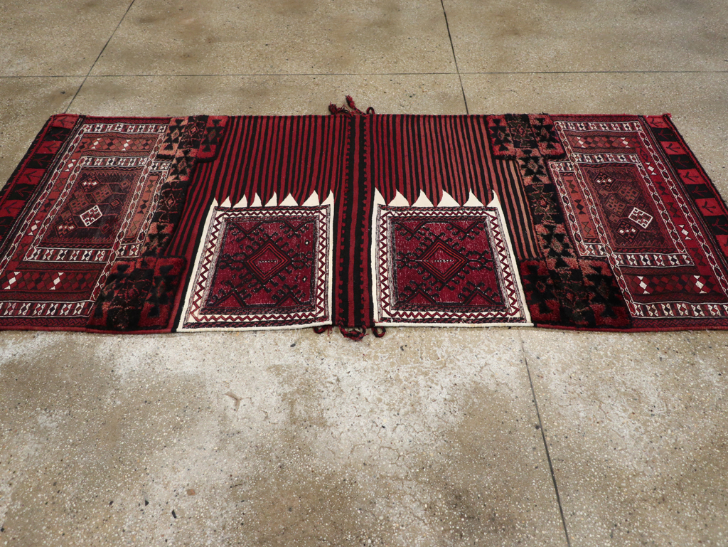 Vintage Persian Flatweave Kilim Rug, No.29648 - Staging