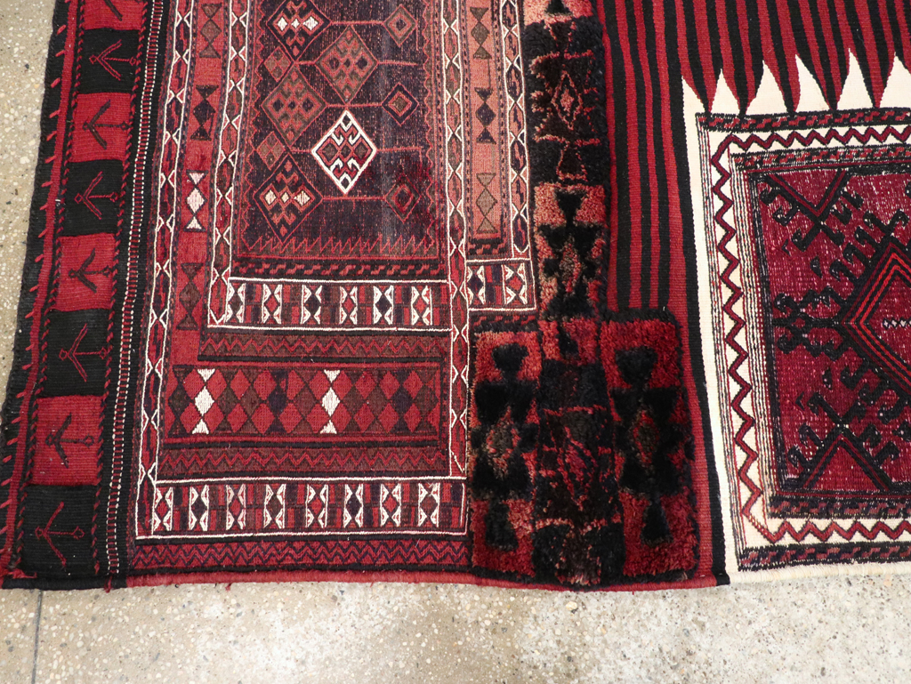 Vintage Persian Flatweave Kilim Rug, No.29648 - Staging