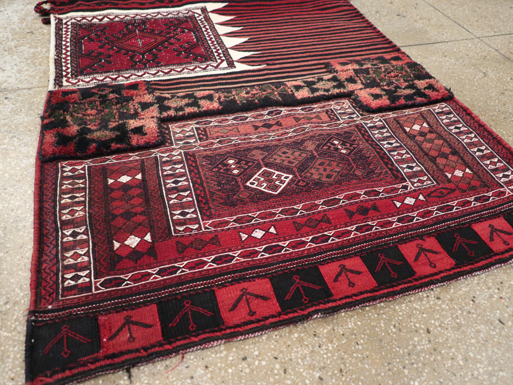 Vintage Persian Flatweave Kilim Rug, No.29648 - Staging
