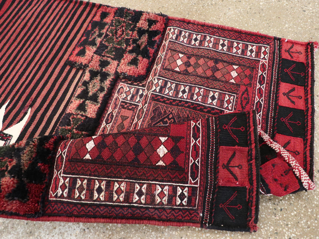 Vintage Persian Flatweave Kilim Rug, No.29648 - Staging