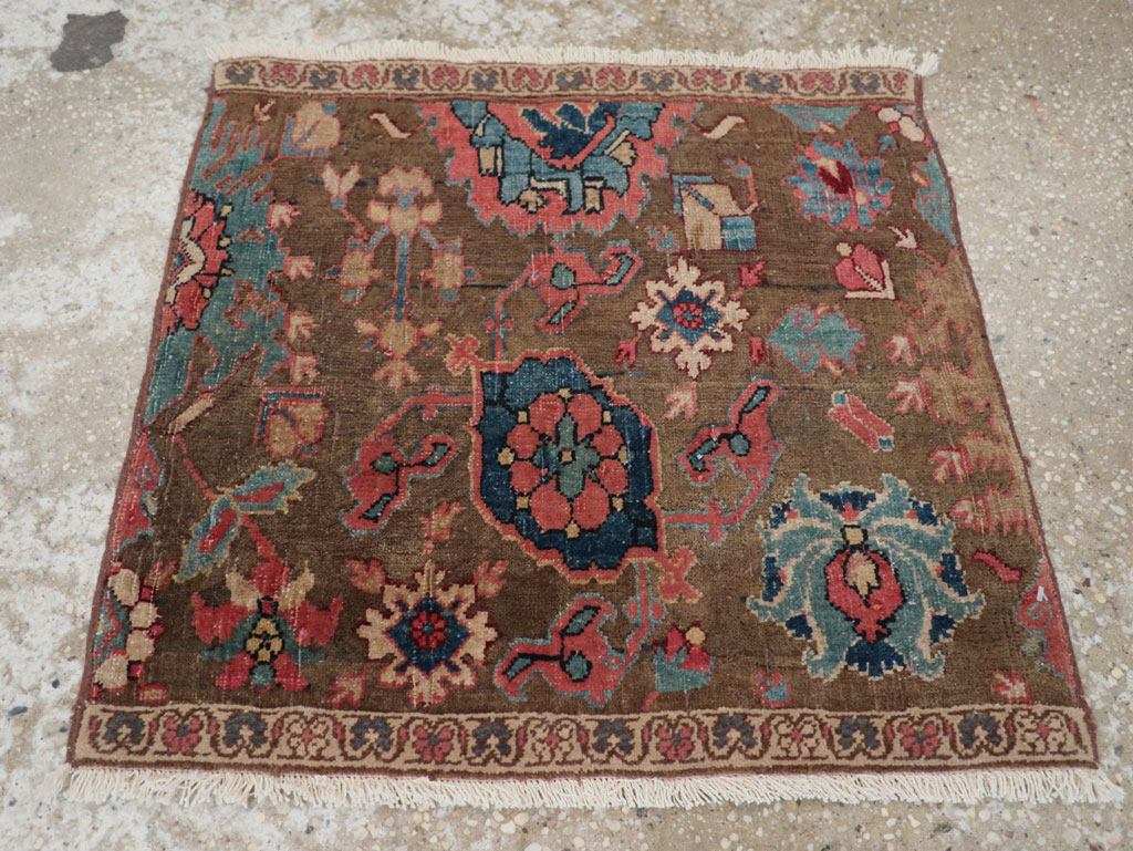 Antique Persian Wagireh Bidjar Sampler Rug, No.29661 - Staging