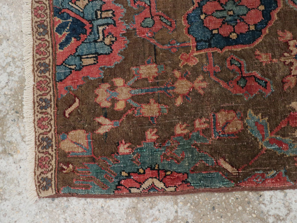 Antique Persian Wagireh Bidjar Sampler Rug, No.29661 - Staging