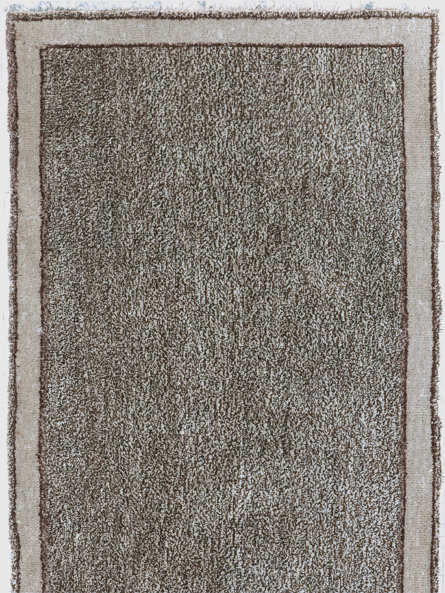 Modern Style Vintage Persian Mashad Small Runner, No.29664 - Staging