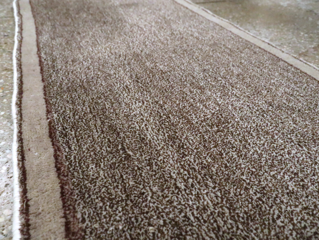 Modern Style Vintage Persian Mashad Small Runner, No.29664 - Staging