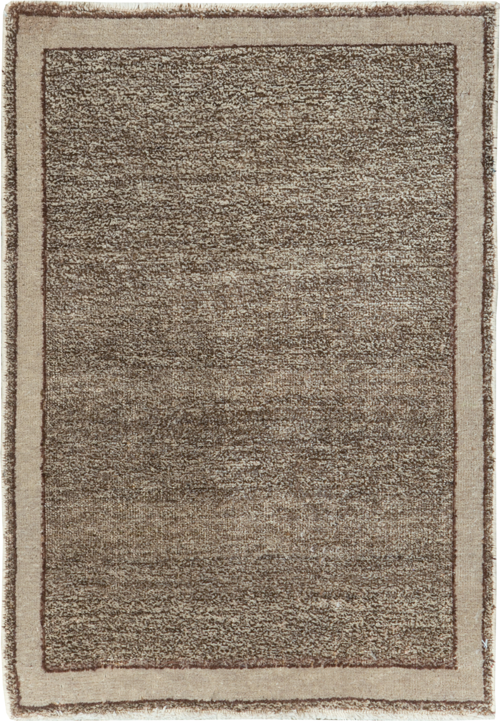 Vintage Persian Mashad Small Throw Rug, No.29665 - Staging