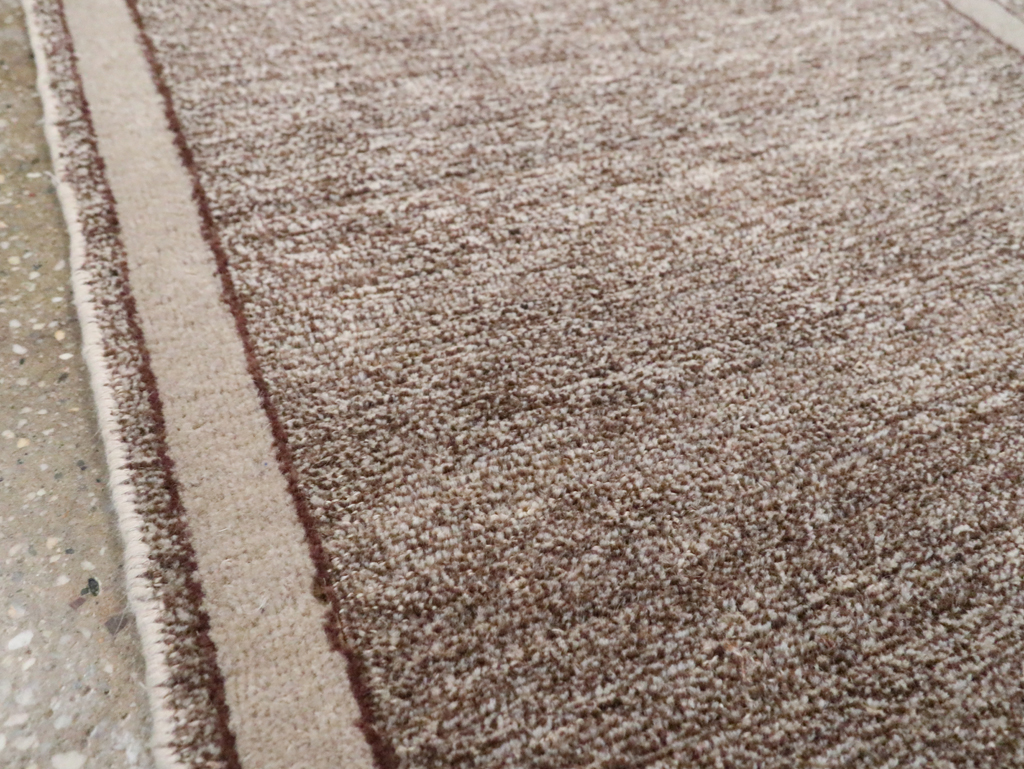 Vintage Persian Mashad Small Throw Rug, No.29665 - Staging