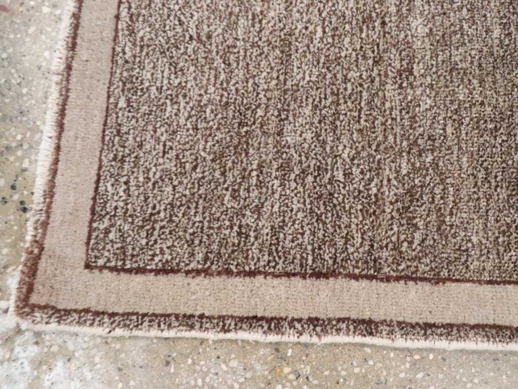 Vintage Persian Mashad Small Throw Rug, No.29665 - Staging