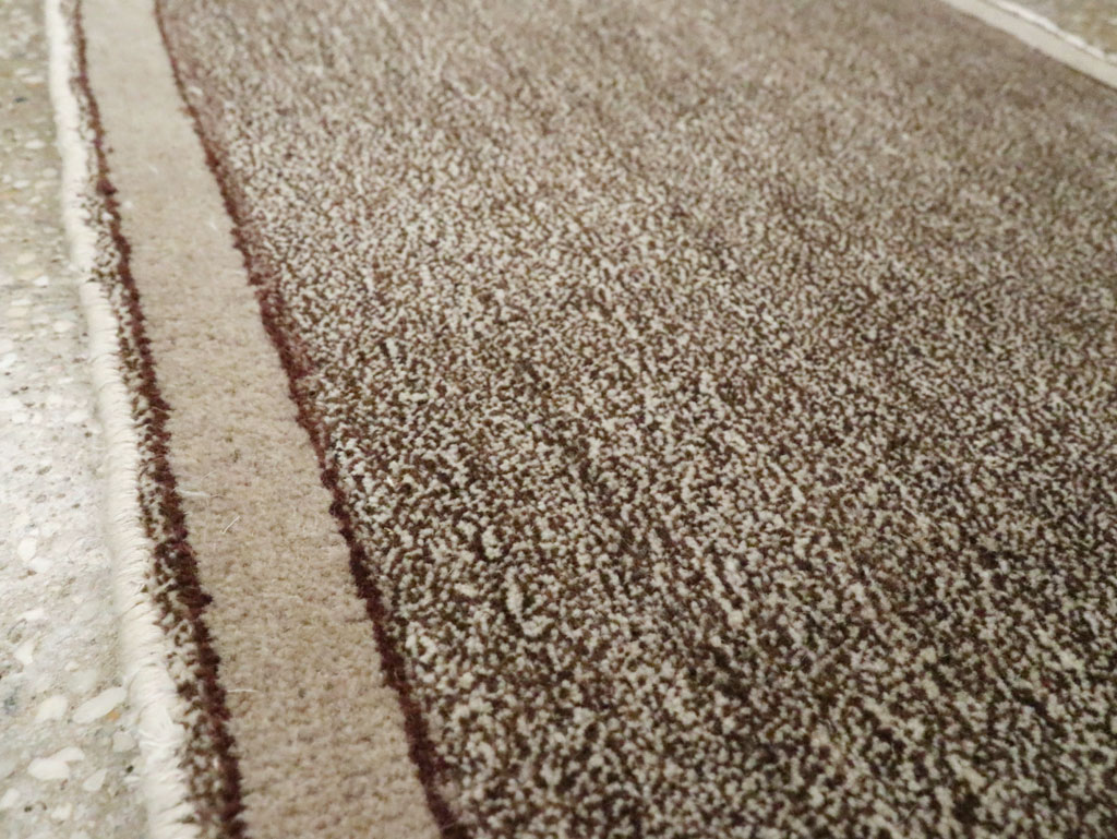 Vintage Persian Mashad Small Throw Rug, No.29666 - Staging