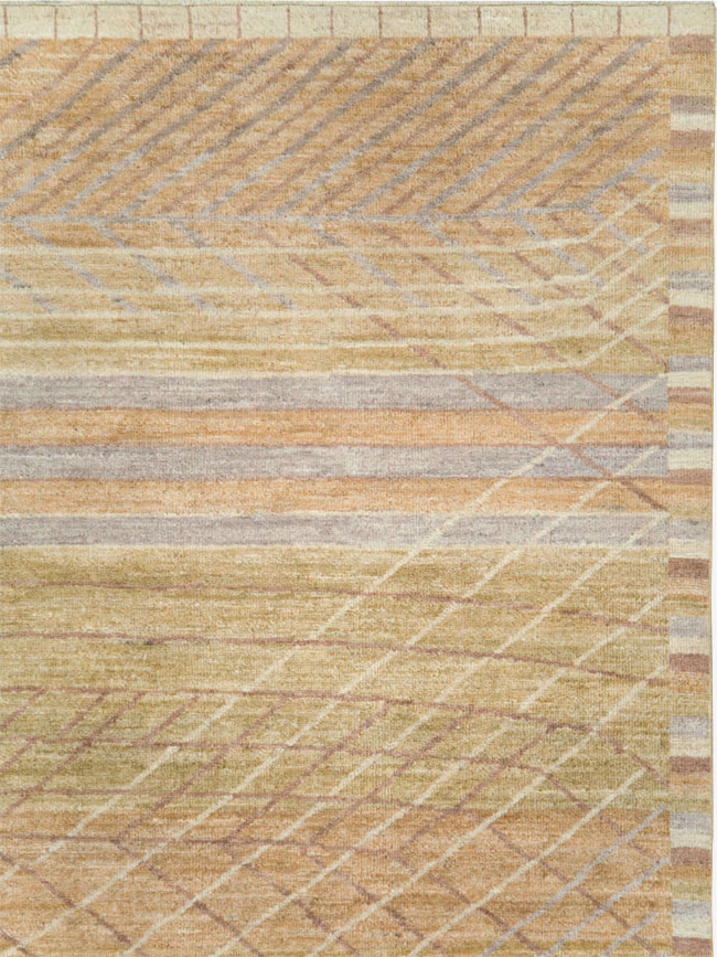 Swedish Inspired Contemporary Turkish Anatolian Room Size Carpet, No.29669 - Staging