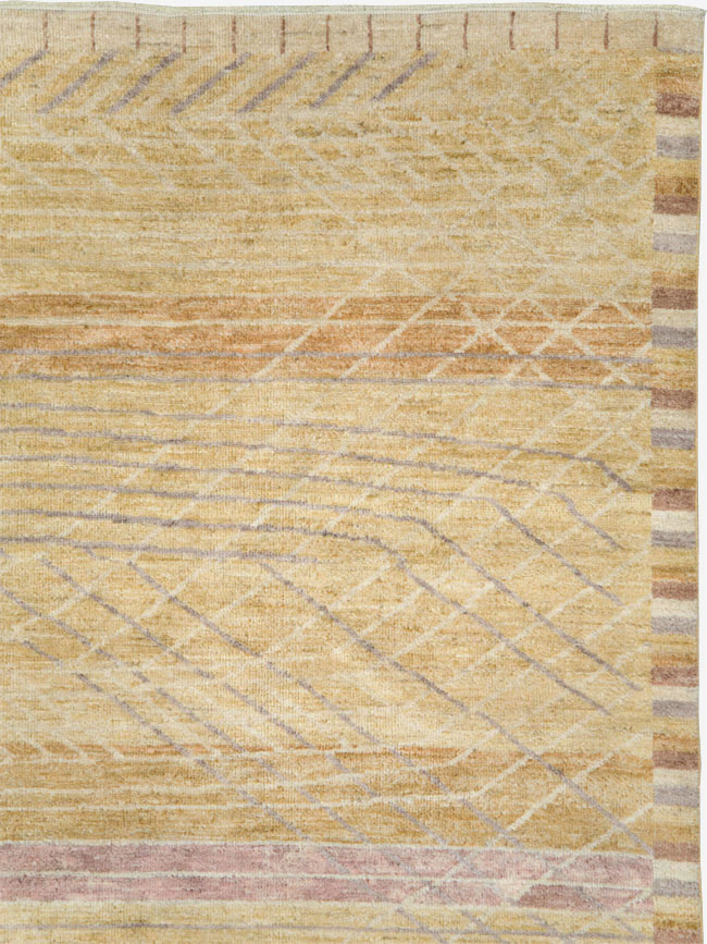 Swedish Inspired Contemporary Turkish Anatolian Room Size Carpet, No.29669 - Staging