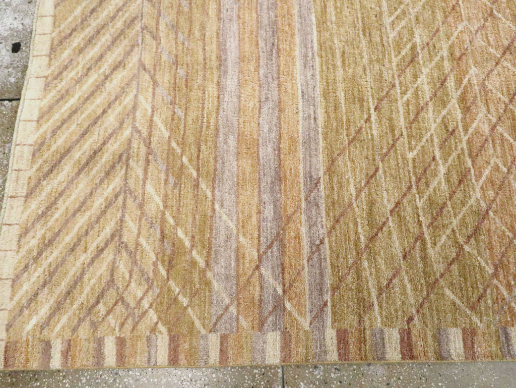 Swedish Inspired Contemporary Turkish Anatolian Room Size Carpet, No.29669 - Staging