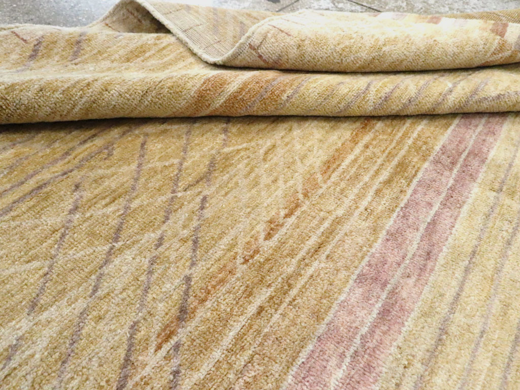 Swedish Inspired Contemporary Turkish Anatolian Room Size Carpet, No.29669 - Staging