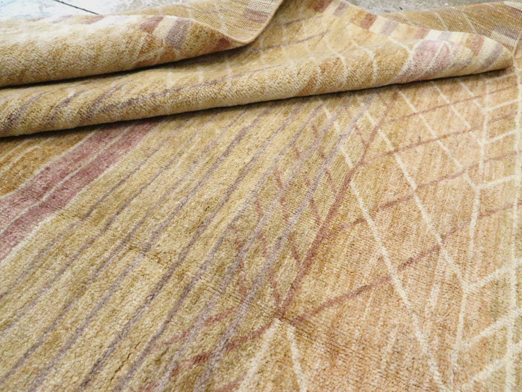 Swedish Inspired Contemporary Turkish Anatolian Room Size Carpet, No.29669 - Staging