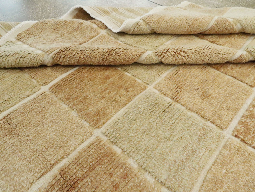 Swedish Inspired Contemporary Turkish Anatolian Square Room Size Carpet, No.29670 - Staging