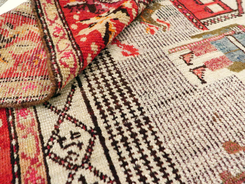 Antique Pictorial Karabagh Rug, No.29673 - Staging