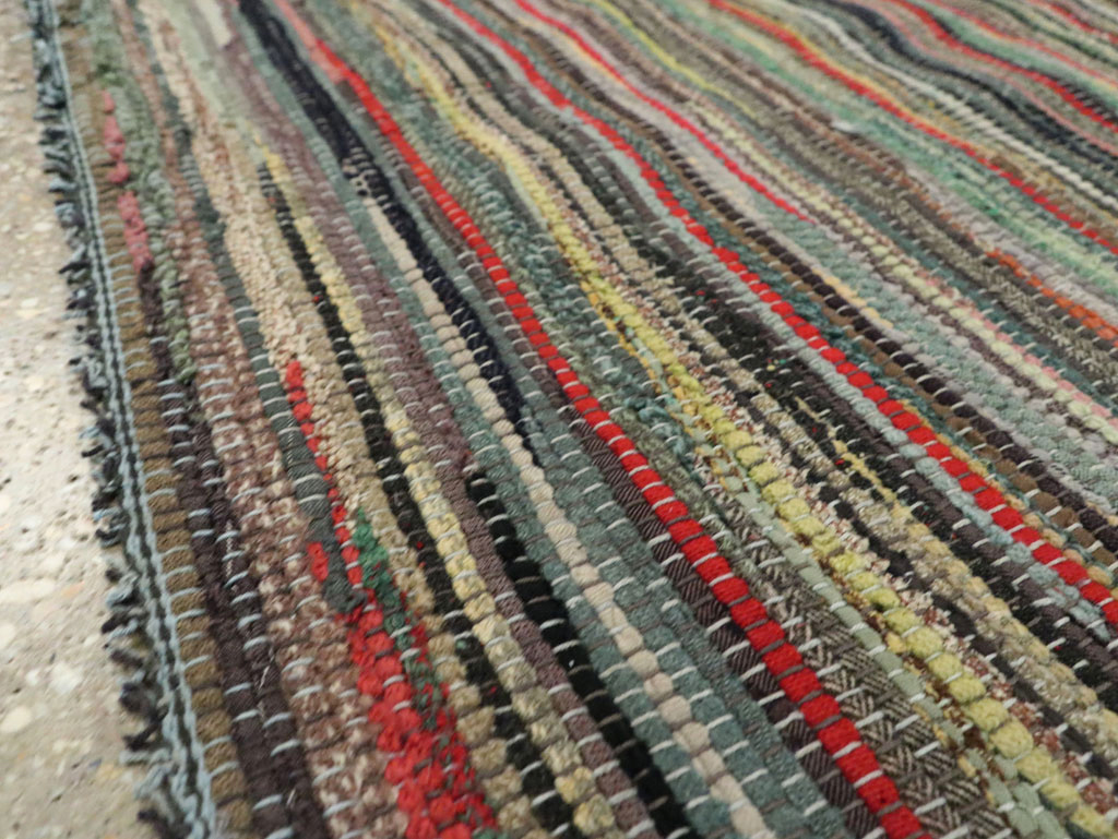 Vintage American Rag Rug, No.29675 - Staging