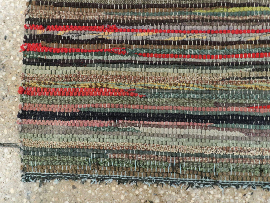 Vintage American Rag Rug, No.29675 - Staging