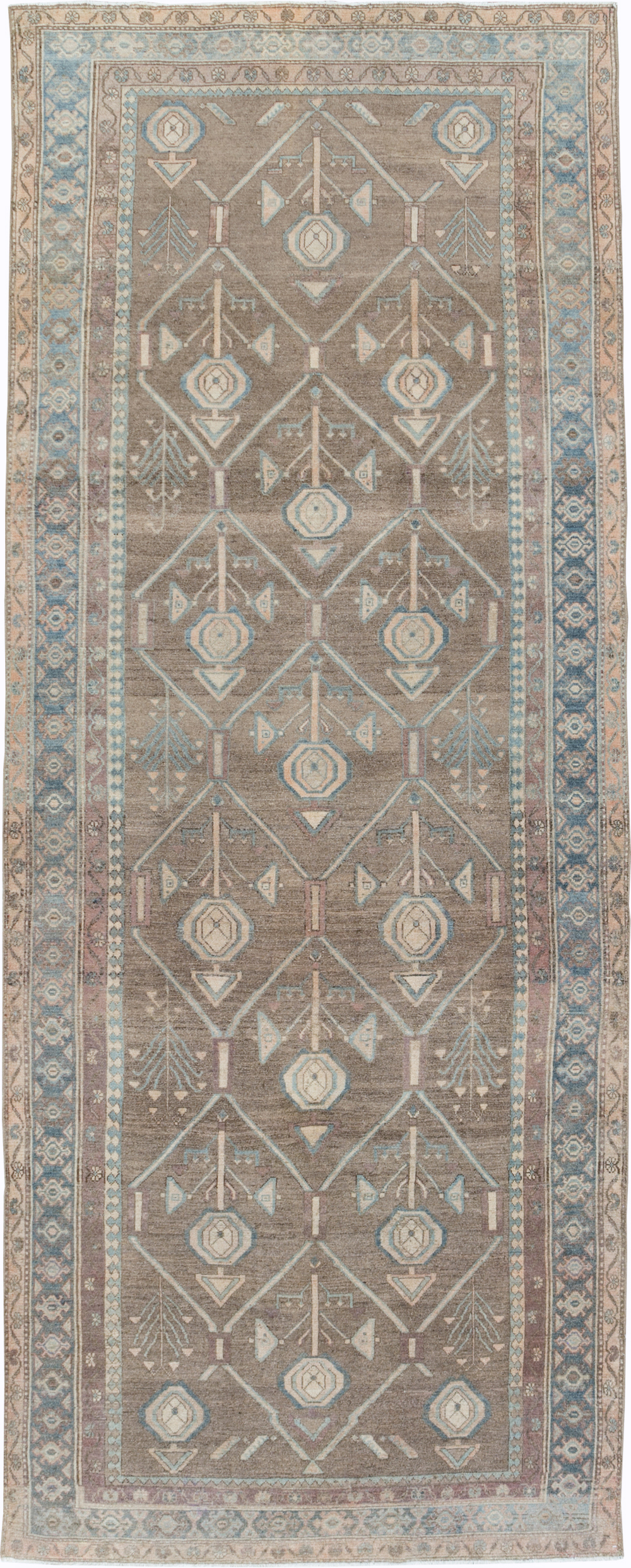 Vintage Persian Malayer Wide Gallery Runner, No.29680 - Staging