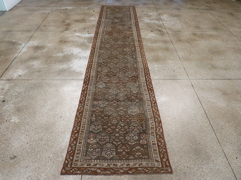 Antique Persian Kurd Long Runner, No.29685 - Staging