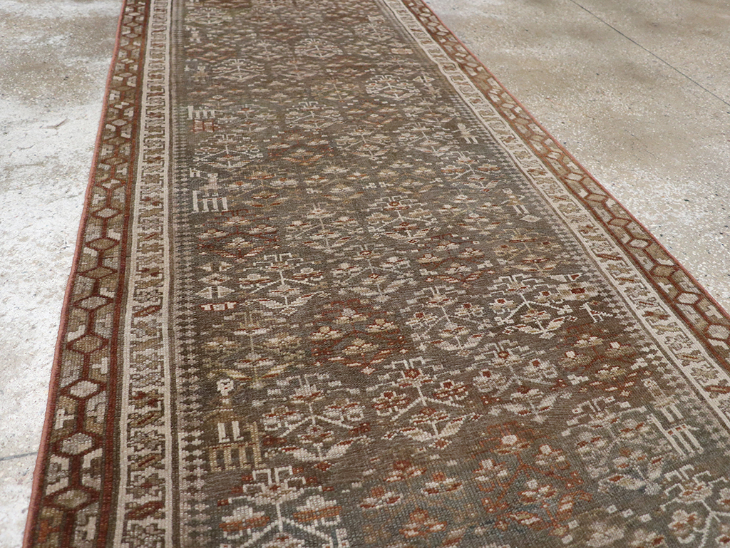 Antique Persian Kurd Long Runner, No.29685 - Staging